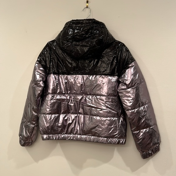 NWT DKNY Sport Down Jacket DP2J8893 Silver Tone Regular Fit, sz L - Picture 12 of 12